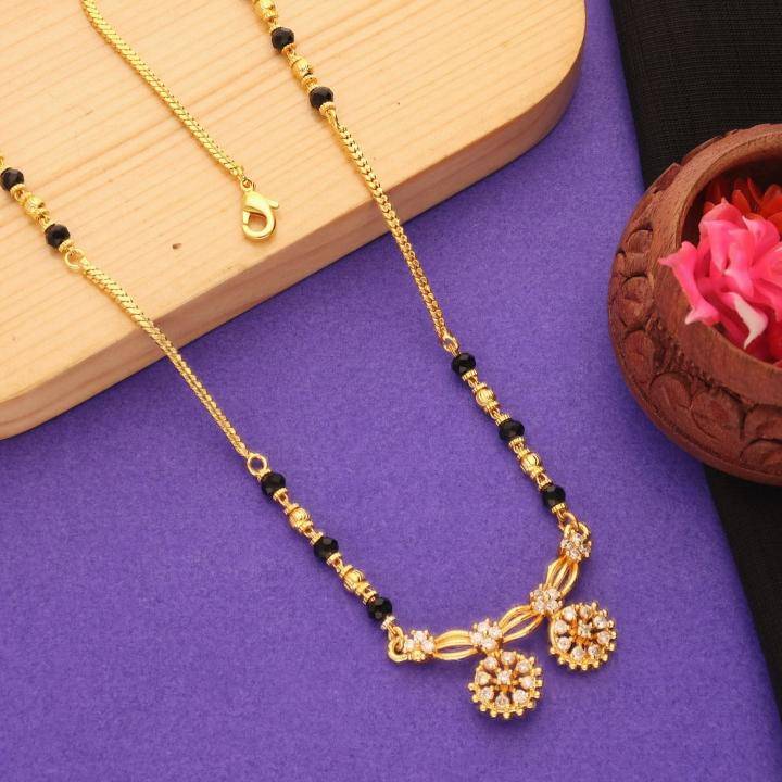 Micro gold polish manglsutra 2076 Imitation jewellery manufacturers India